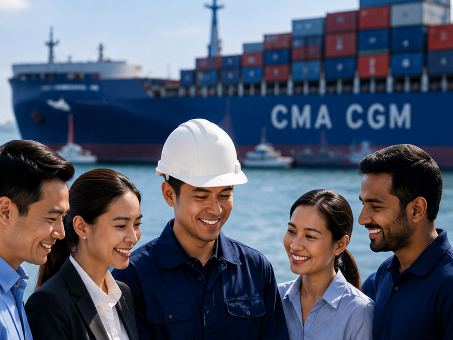 CNC customers, partners, seafarers and employees working together