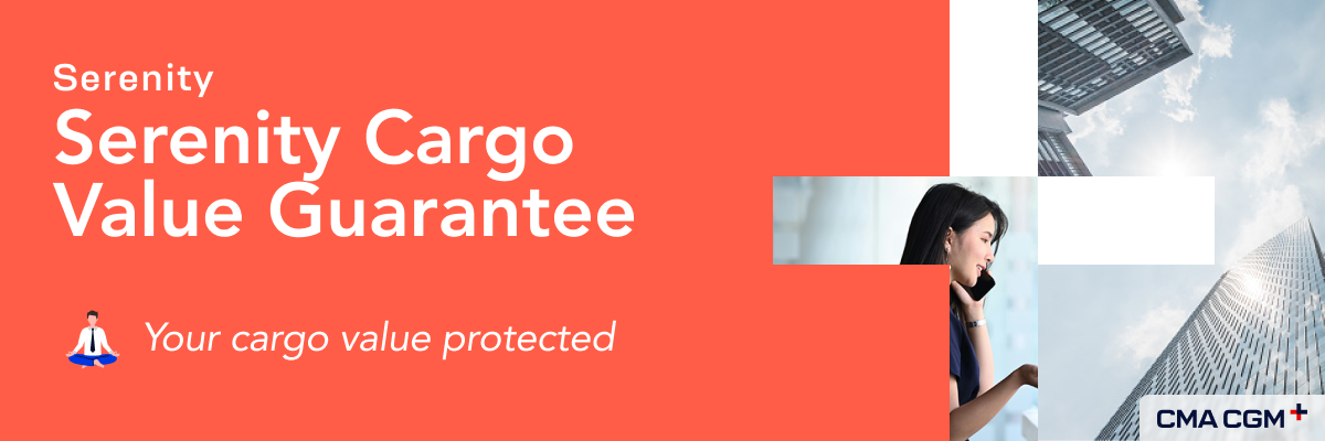 SERENITY cargo value guarantee banner image