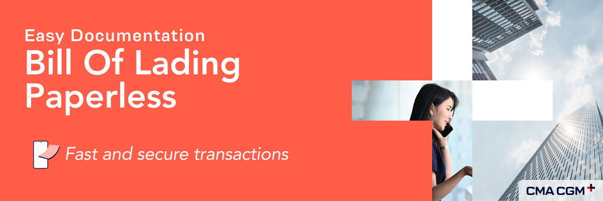 BILL OF LADING paperless banner image